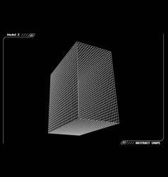 Abstract 3d Wireframe Shape Or Basic Element With