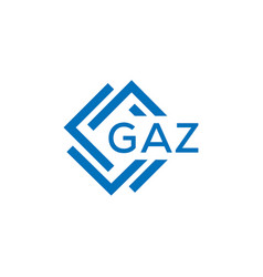 Gaz Letter Logo Design On White Background