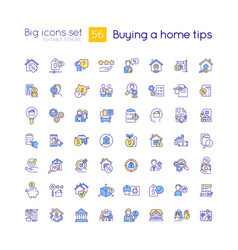 Buying Home Tips Rgb Color Big Icons Set