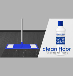 Floor Cleaner Detergent Advertising Banner