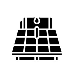 Solar Water Heater Glyph Icon