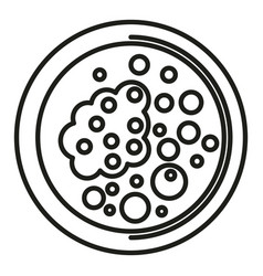 Pathogen Icon Outline Bacteria Petri