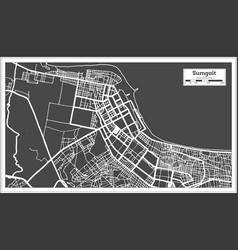 Sumgait Azerbaijan City Map In Black And White