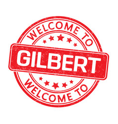 Welcome To Gilbert Impression Of A Round Stamp