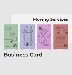 Moving Services Line Business Card Set