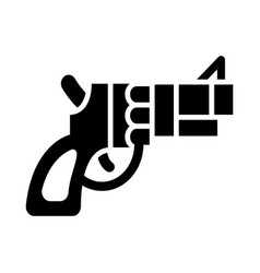 Revolver Glyph Icon For Personal And Commercial