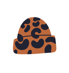 Fashion Hat With Leopard Skin Print Cheetah