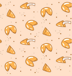 Fortune Cookie Seamless Pattern