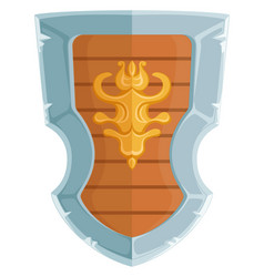 Medieval Shield Icon Cartoon Fantasy Knight