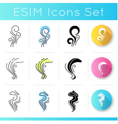 Smell Icons Set Good And Bad Scent Fluid Odor