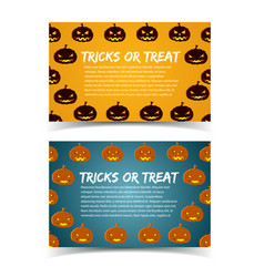 Tricks Or Treat Colorful Horizontal Banners