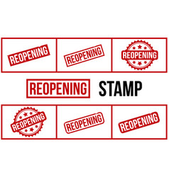 Reopening Rubber Stamp Set