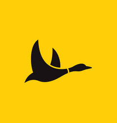 Simply Flying Duck Logo Concept