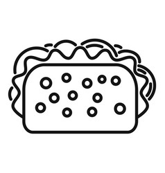 Soft Taco Icon Outline Mexican Food