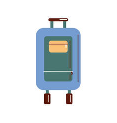 Blue Suitcase With Wheels