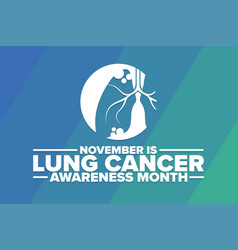 November Is Lung Cancer Awareness Month Holiday