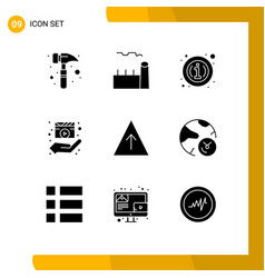 Set 9 Commercial Solid Glyphs Pack For Career