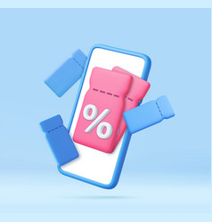 3d Gift Coupon On Mobile Phone