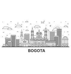 Outline Bogota Colombia City Skyline