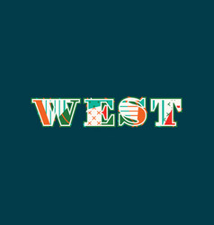 West Concept Word Art