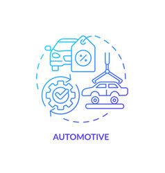 2d Gradient Thin Linear Icon Automotive Concept