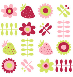 Hippie Aesthetic Pattern With Daisy Flowers