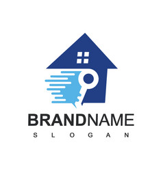 Key House Logo Design Real Estate Logo Icon