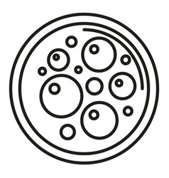 Micro Petri Dish Icon Outline Health Cell