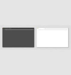 Blank Web Browser Window With Tab Toolbar