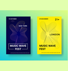 Abstract Line Waves Music Sound Posters Future