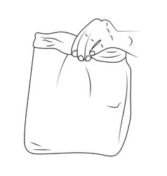 Hold Paper Bag Sketch