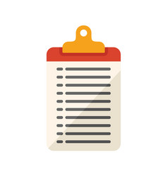 Clipboard Report Icon Flat Document Paper