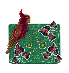 Cockatoo In Australian Aboriginal Style