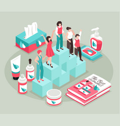 Isometric Network Marketing Concept