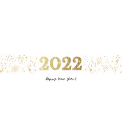 New Years Template With Gold And Glitter Font