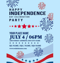 Fourth Of July Party Flyer Poster Design