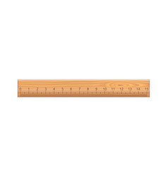 Wooden Ruler With Centimeter Scale