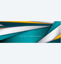 Abstract 3d Banner Background With Turquoise