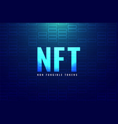 Digital Nft Non-fungible Token Concept Background