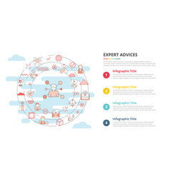 Expert Advice Concept For Infographic Template