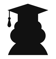 Female Graduate Avatar Silhouette