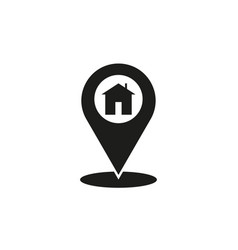 Map Pin Icon Pin With A House