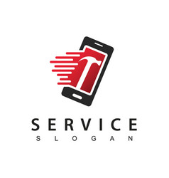 Mobile Fast Service And Repair Logo Design