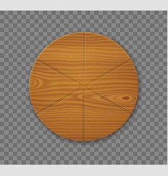 Round Wooden Pizza Plate Cutting Board