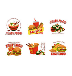 Cook Logo Asian Wok Sandwich And Hamburger Hot