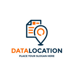 Data Location Logo Template This Design Use Paper