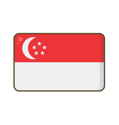 Modern Singapore Flag Icon