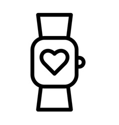 Smart Watch Thick Line Icon