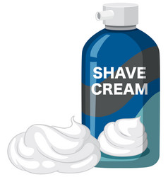 Isolated Shaving Cream Bottle