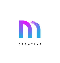 Purple Blue Letter M Logo Icon Design